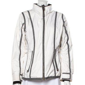 Obermeyer White and Gray Ski Jacket